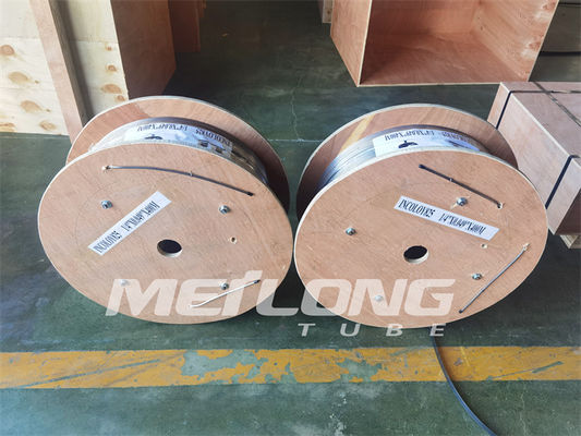 Edelstahl ASTM A269 umwickelte Schlauchchemische Einspritzleitung 3/8&quot; Od X 0,065&quot; GEWICHT