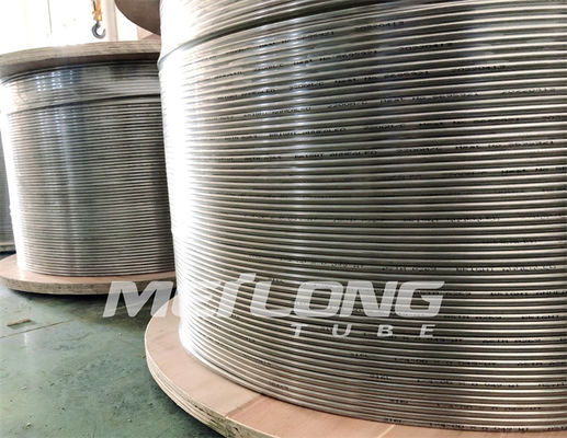 kapselte aufgerollte Schlaucheinspritzleitung des Edelstahl-316L Steuerleitung 3/8&quot; Od X 0,065&quot; GEWICHT ein
