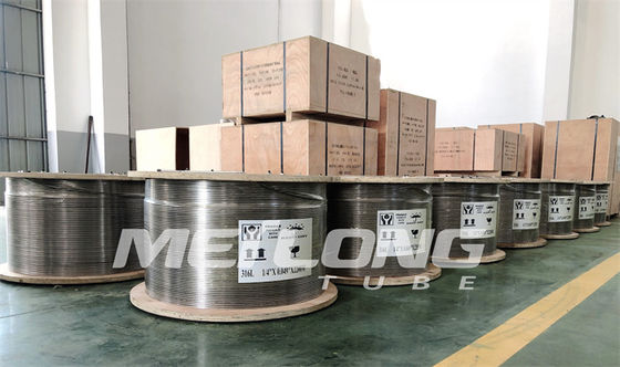 Getempertes Edelstahl-Kapillarröhrchen 1/4&quot; SS hydraulisches SchlauchOd X 0,065&quot; Gewicht