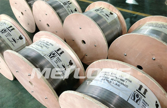 Kapillare Inconel 625 umwickelte Kapillarrohre der Schlaucheinspritzleitung SS für geothermischen Wells