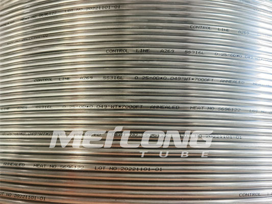 12000M Annealed Hydraulic Stainless aufgerollte Schlauchstahlsteuerleitungs-hochfeste Stärke